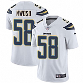 Nike Men & Women & Youth Chargers 58 Uchenna Nwosu White NFL Vapor Untouchable Limited Jersey,baseball caps,new era cap wholesale,wholesale hats